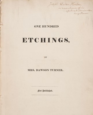 Lot 256 - Turner (Mary Dawson). One Hundred Etchings, 'not published', [Great Yarmouth, c. 1830]