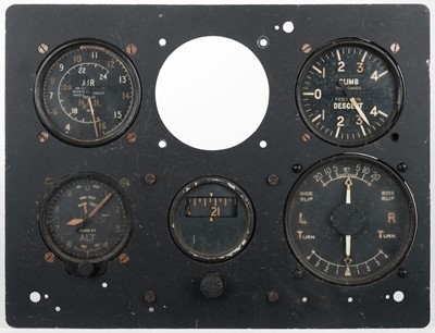 Lot 73 - Instrument panel. WWII blind flying panel