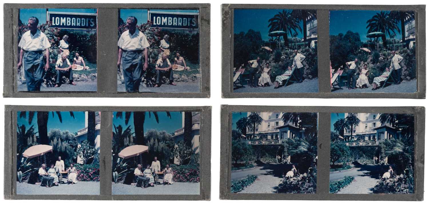 Lot 4 - Autochromes. A pair of autochromes , c. 1940s/1950s