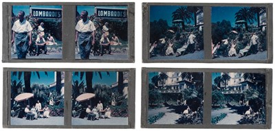 Lot 4 - Autochromes. A pair of autochromes , c. 1910