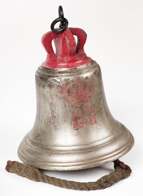 Lot 107 - Scramble bell. WWII RAF aerodrome station bell dated 1941