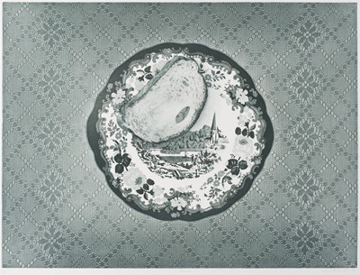 Lot 400 - Millington (Terence, 1942-). Bread, Firescreen 1, Dolls, Bowl 2, Shelf and Souvenirs