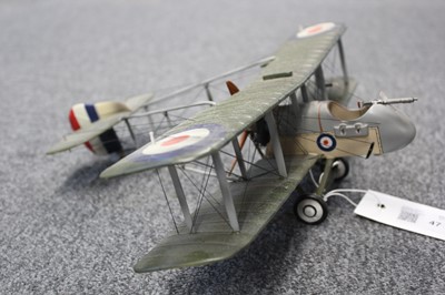 Lot 47 - Aircraft model. A WWI RAF Airco DH.2. 7907 model aircraft