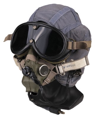 Lot 64 - Flying Helmet. RAF summer weight flying helmet, circa 1968