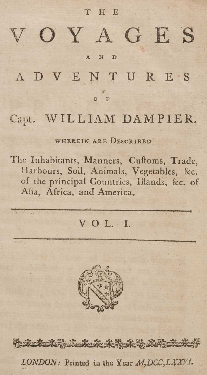 Lot 23 - Dampier (William). The Voyages and Adventures of Capt. William Dampier, London: 1776