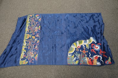 Lot 454 - Chinese. A collection of hand-embroidered and woven items, Qing Dynasty