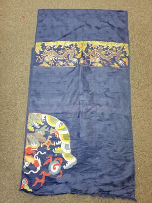 Lot 454 - Chinese. A collection of hand-embroidered and woven items, Qing Dynasty