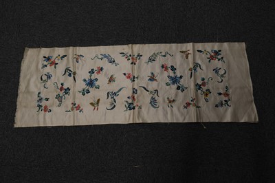 Lot 454 - Chinese. A collection of hand-embroidered and woven items, Qing Dynasty