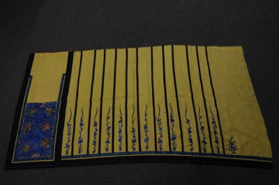 Lot 454 - Chinese. A collection of hand-embroidered and woven items, Qing Dynasty
