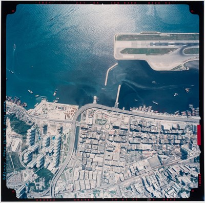 Lot 62 - Hong Kong. Two aerial colour photographs taken from 4000 feet elevation, 1993