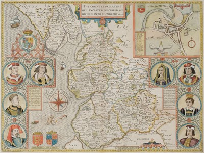 Lot 221 - Lancashire. Speed (John), The Countie Pallatine Of Lancaster Described..., 1676