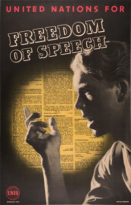 Lot 204 - United Nations for Freedom of Speech, 1943-45