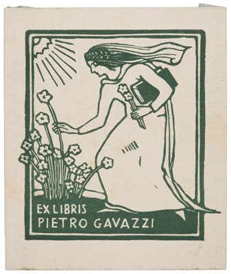 Lot 391 - Italian Bookplates. Collection of approximately 120 ex-libris, 19th-20th century