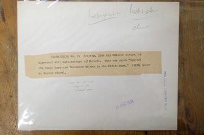 Lot 32 - China. A group of 15 gelatin silver print press photographs of Mao-era China, circa 1940s/1970s