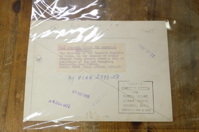 Lot 32 - China. A group of 15 gelatin silver print press photographs of Mao-era China, circa 1940s/1970s