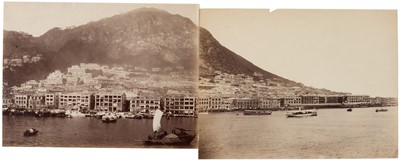 Lot 59 - Hong Kong. An unmounted two-part panorama of Hong Kong harbour and the Peak, circa 1890s