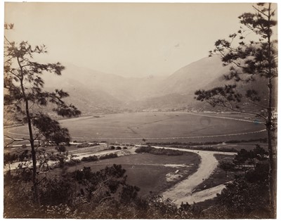 Lot 112 - Thomson (John, 1837-1921). Looking south past Happy Valley Racecourse..., 1868-1872