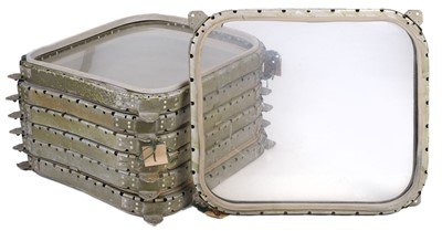 Lot 50 - Aircraft Windows. A group of seven aircraft windows