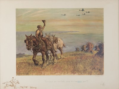 Lot 285 - Payne (Charles Johnston 'Snaffles'). "Forrard on me Lads..., circa 1942