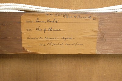 Lot 12 - Verelst (Simon, 1644-1721). Still Life with roses, tulips, carnations & convolvulus in a vase