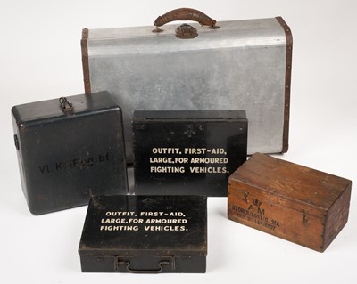 Lot 78 - Military boxes. Two WWII German Wehrmacht boxes, Air Ministry etc