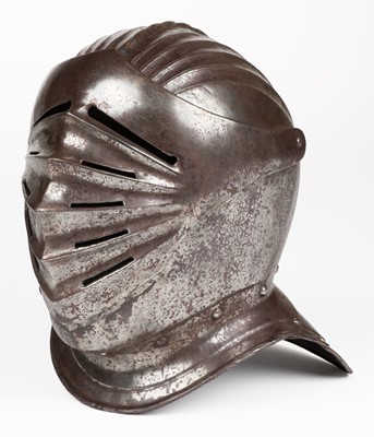 Lot 254 - Armour. A fine German Maximilian helmet in the early 16th century style, possibly 19th century
