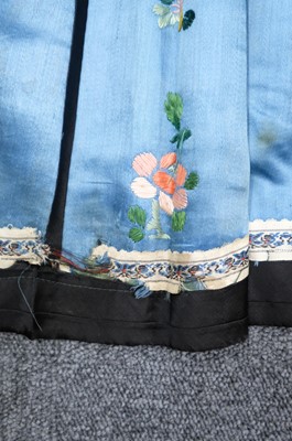 Lot 453 - Chinese Skirt. An embroidered skirt, late Qing Dynasty