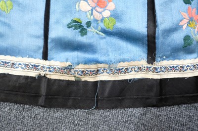 Lot 453 - Chinese Skirt. An embroidered skirt, late Qing Dynasty