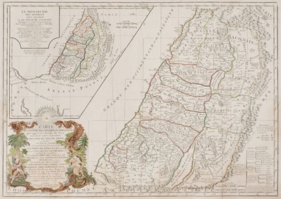 Lot 201 - Holy Land. De Vaugondy (G. R.), Carte de la Terre des Hebreux ou Israelites..., circa 1798