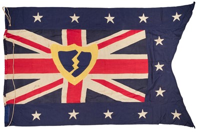 Lot 256 - Anglo-American Telegraph Company. A rare cotton flag, 19th century