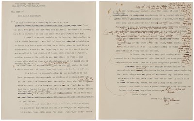 Lot 323 - Williamson (Henry, 1895-1977). Typed Letter Signed, ‘Henry Williamson’