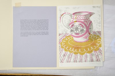 Lot 372 - Sandford (Lettice, 1902-1993). Two girls embracing, zinc engraving, plus five further works