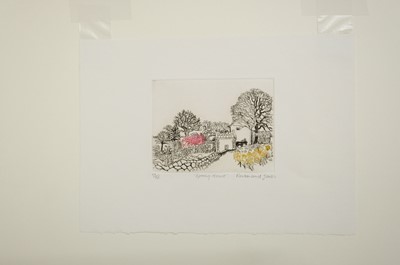 Lot 372 - Sandford (Lettice, 1902-1993). Two girls embracing, zinc engraving, plus five further works