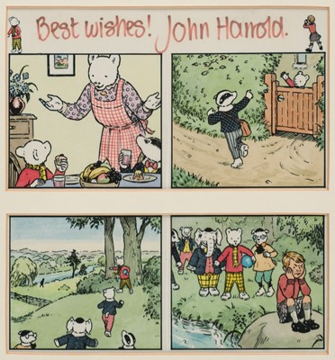 Lot 658 - Harrold (John, 1947-). Rupert and Friends, circa 1980