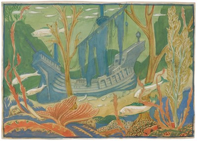 Lot 331 - Sleigh (Bernard, 1872-1954). The Galleon, watercolour and gouache