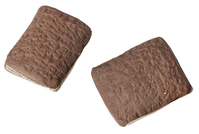 Lot 651 - Babylonia. A pair of Babylonian rectangular clay tablets