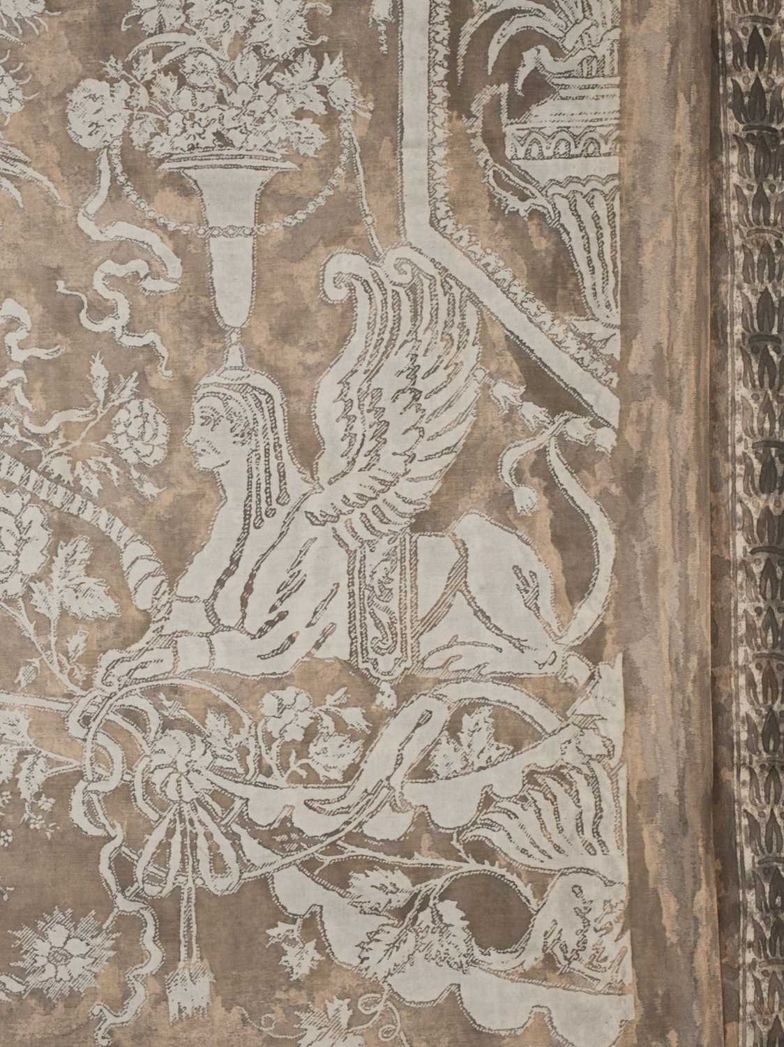 Lot 490 - Fortuny (Mariano, 1871-1949, designer). A portion of Sfingi fabric, Italy: Venice, 1940s