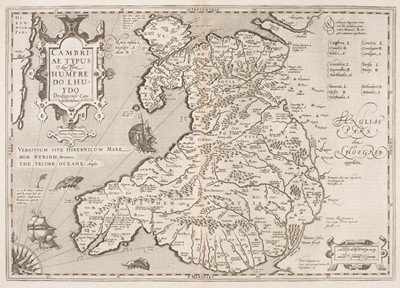 Lot 201 - Wales. Van den Keere (Pieter & Humphrey Lhuyd), Cambriae Typus..., [1607 - 33]