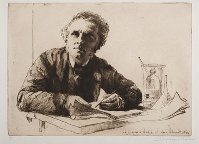 Lot 101 - Haden (Francis Seymour, 1818-1910). Portrait of Francis Seymour Haden No. II, 1862, etching