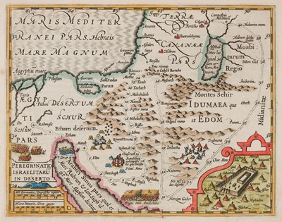 Lot 203 - Holy Land. Hondius (Jodocus), Peregrinatio Israelitaru in Deserto, circa 1610
