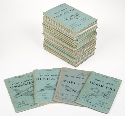 Lot 144 - Pilot's Notes. Pilot's Notes belonging to Squadron Leader Ray Hanna AFC & Bar