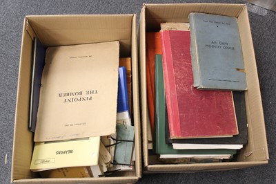 Lot 121 - Aircraft training manuals. Pinpoint The Bomber, Air Ministry London, 1942, inscribed Ray Hanna