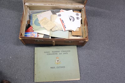 Lot 123 - Aviation ephemera. A large album compiled by Squadron Leader Ray Hanna and other related ephemera