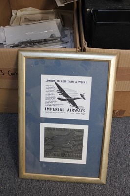 Lot 6 - Aviation & Military ephemera. A mixed collection of aviation and military ephemera