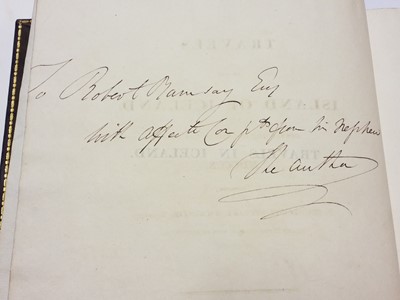 Lot 37 - Mackenzie (George Steuart). Travels in the Island of Iceland, 1st edition, 1811