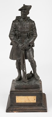 Lot 301 - Paulin (George Henry, 1888-1962). A soldier of the 51st Highland Division, 1924, a fine bronze statue