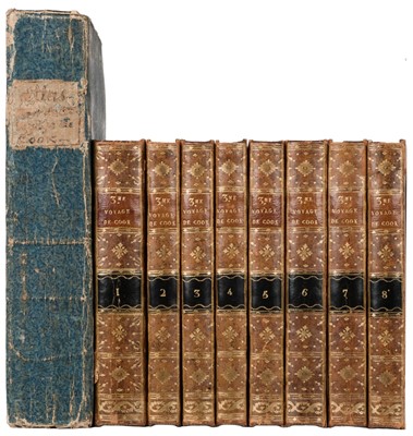 Lot 20 - Cook (James). Troisième Voyage de Cook, ou Voyage à l'océan Pacifique, 8 vols. & Atlas vol., 1785