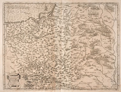 Lot 186 - Poland. Ortelius (Abraham), Poloniae Finitimarumque Locorum Descriptio..., [1581]