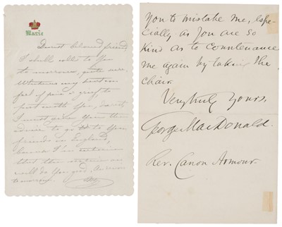 Lot 289 - Historical Autographs. An assorted collection of approximately 160 signed letters