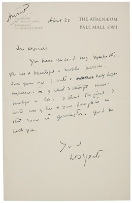 Lot 326 - Yeats (William Butler, 1865-1939), Irish poet..., Autograph Letter Signed, ‘W. B. Yeats’